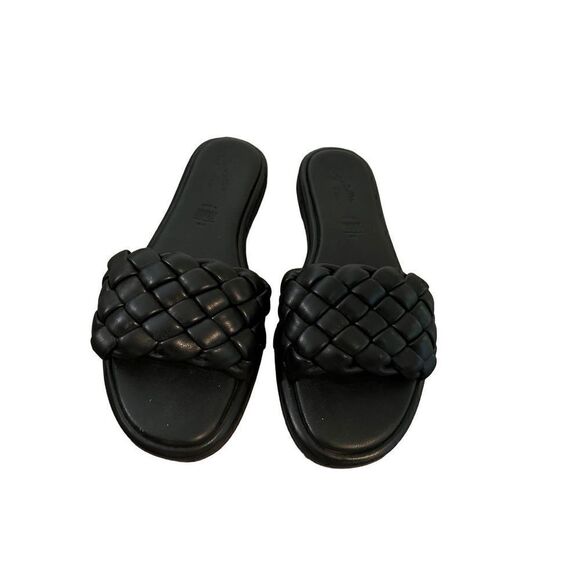 Seychelles Black leather sandal womens 9.5 - Picture 2 of 3